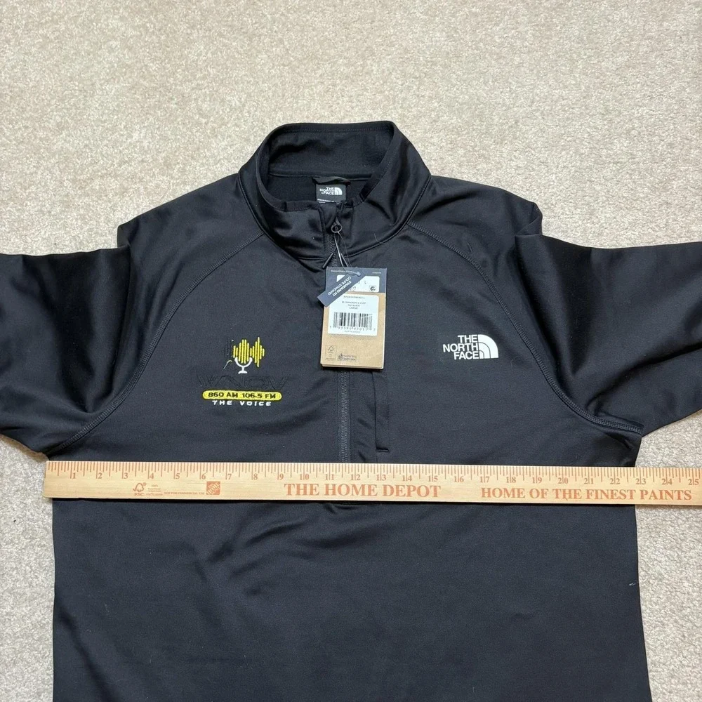 The North Face Fleece Pullover NWT Mens Large Black 1/4‎ Zip Hiking Canyonlands